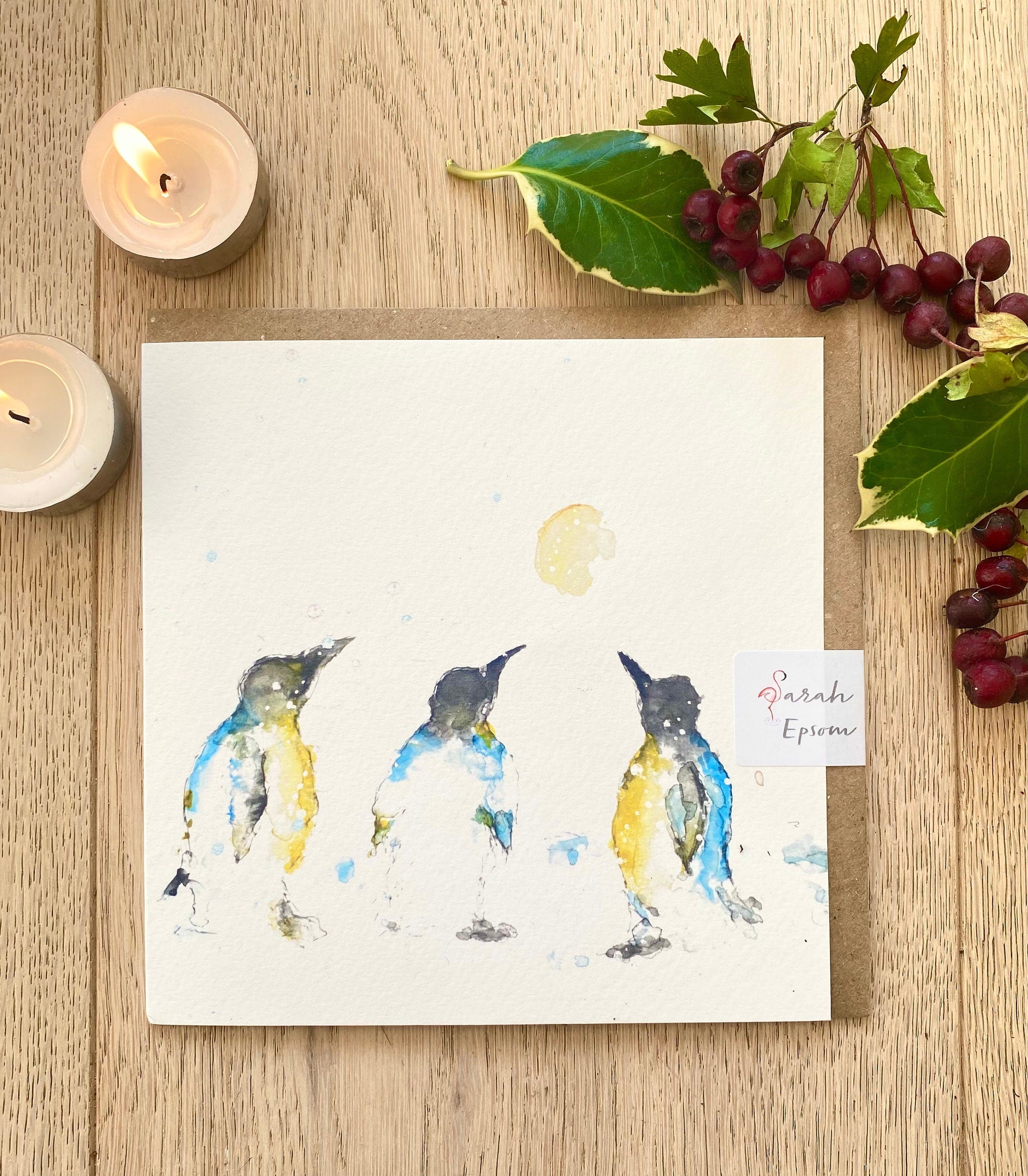 Christmas Card 'A Christmas Wish', Greeting Card - by Sarah Epsom