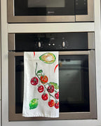 Guacamole, Fiesta, 100% Organic Cotton tea towel, Designed and printed in UK - by Sarah Epsom