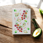 Guacamole Hardback Journal, Watercolour Art, A5 Notebook, Lined Paper, by Sarah Epsom
