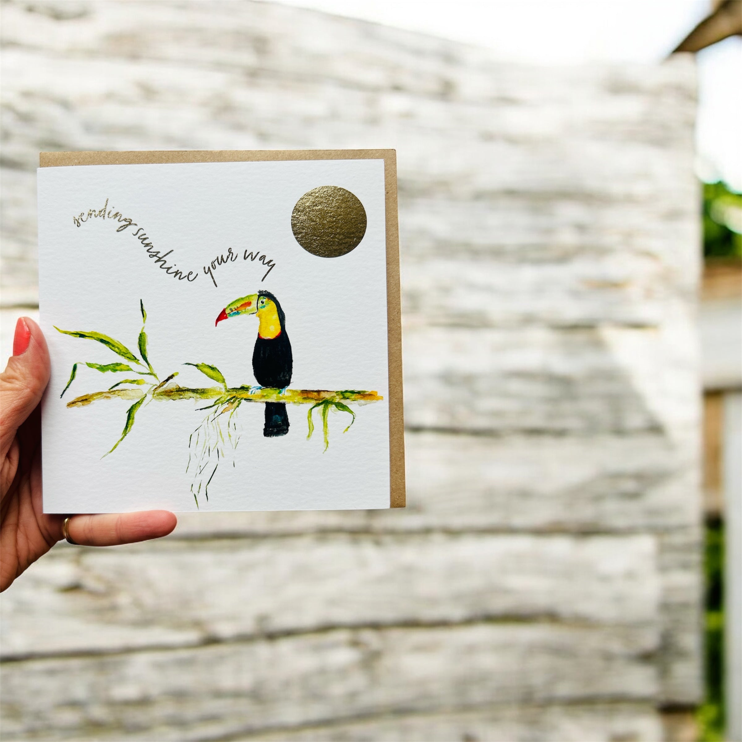 Toucan card, Greeting Card by artist Sarah Epsom