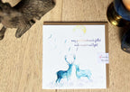 Christmas card, Deer Christmas Card - by Sarah Epsom