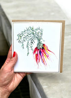 Heritage Carrot 'A Lovely Bunch' Greeting Card - by Sarah Epsom
