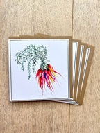 Heritage Carrot 'A Lovely Bunch' Greeting Card - by Sarah Epsom
