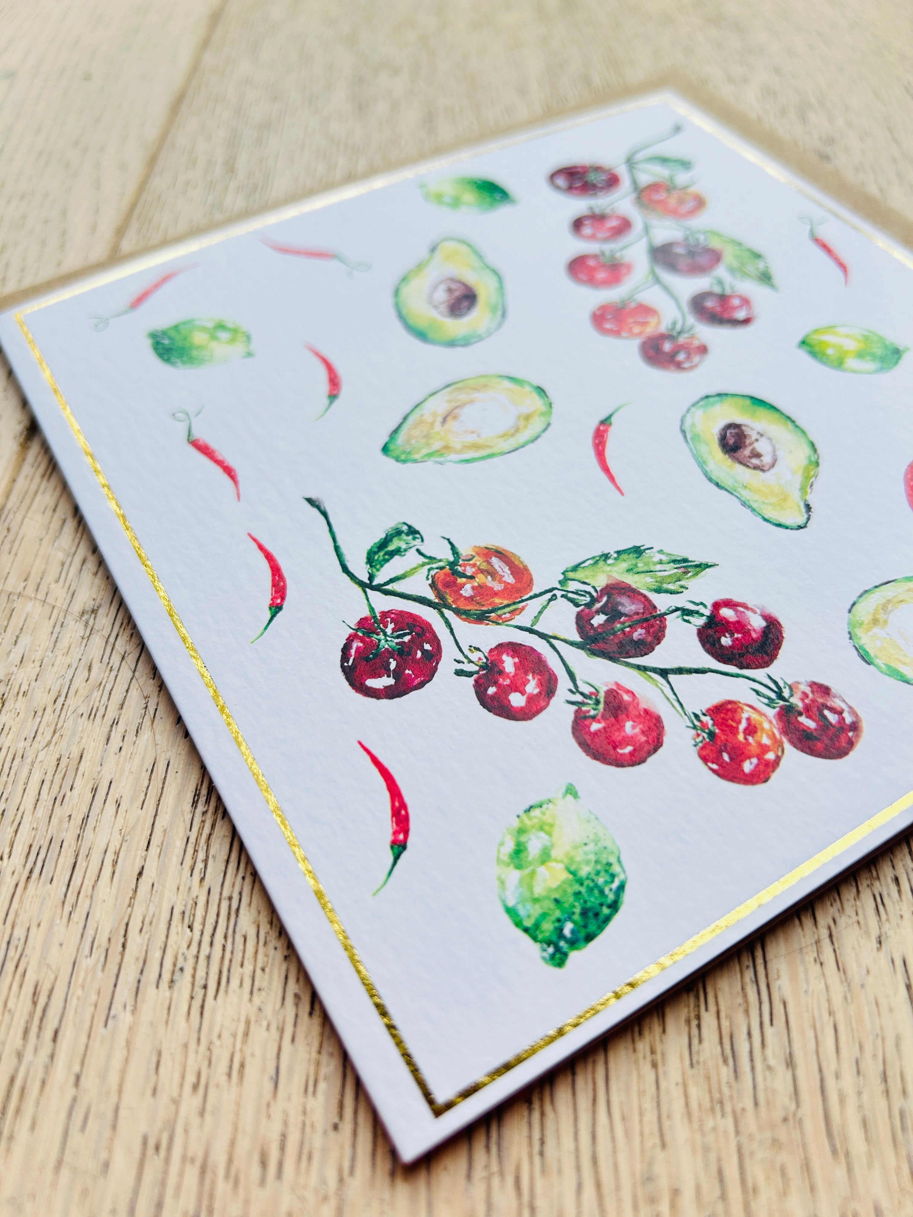 Fiesta 'Guacamole' Greeting Card - by Sarah Epsom