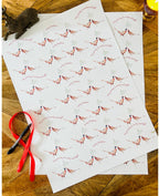 Christmas Wrapping Paper, Pheasants, Holiday Gift Wrap by Sarah Epsom