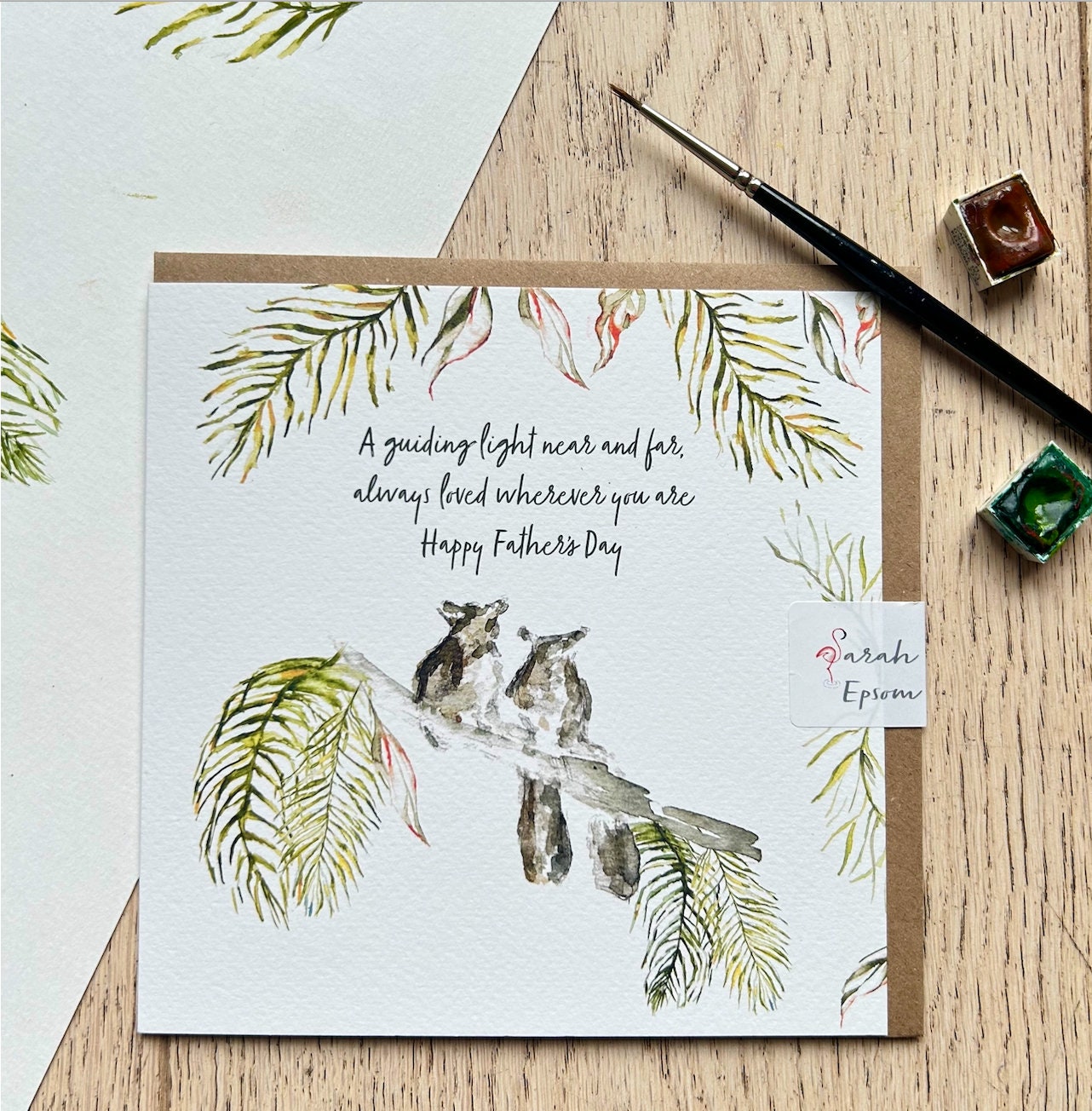 Bushbaby, 'Home' Greeting Card - by Sarah Epsom