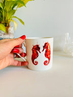 Seahorse Mug, Seahorse Love, Fine Bone China Mug by Sarah Epsom