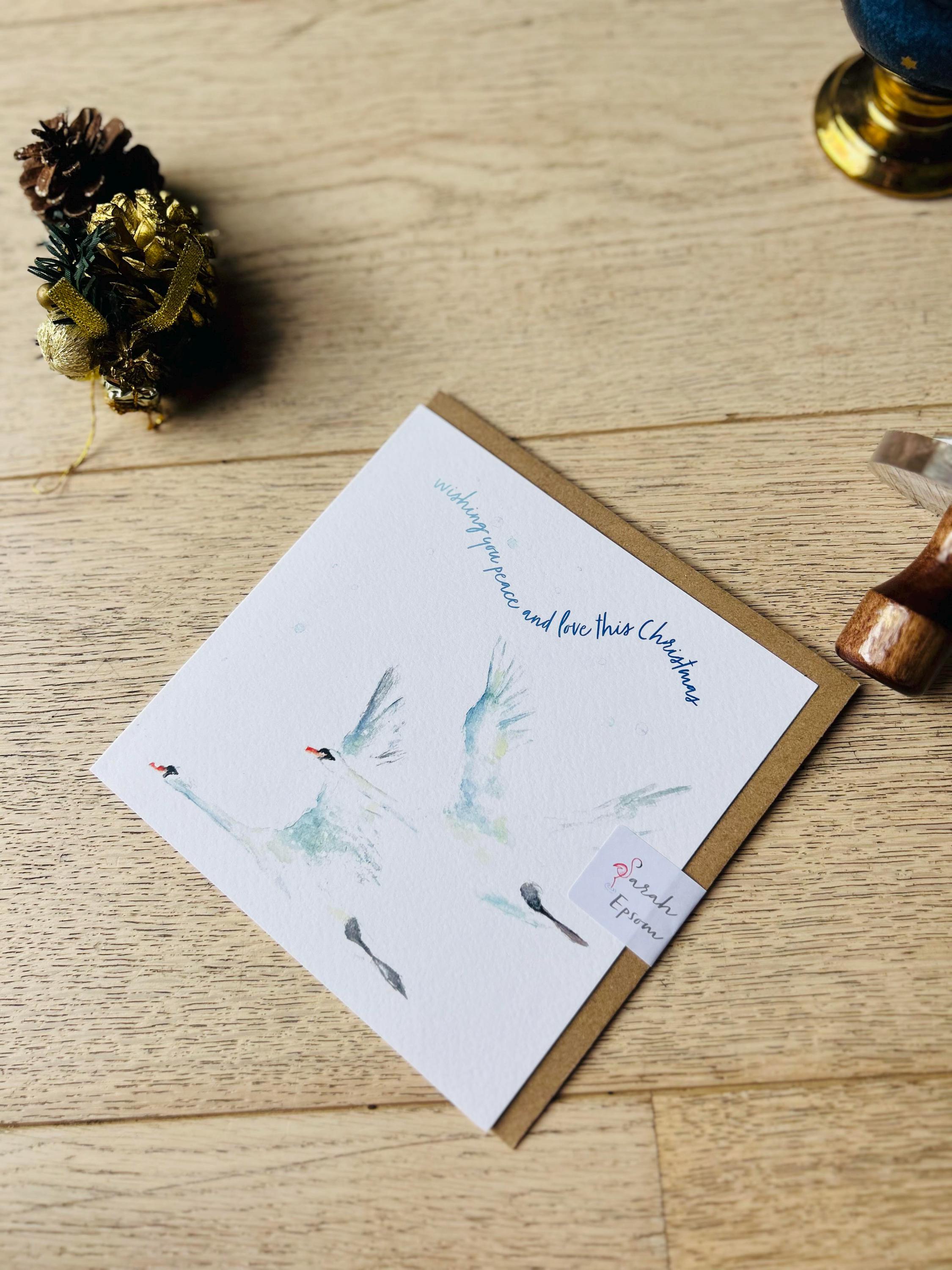 Christmas Cards, 'Flying Swans' - by Sarah Epsom