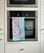 Seaweed tea towel, Seaweed and Pals, 100% Organic Cotton tea towel, Designed and printed in UK - by Sarah Epsom