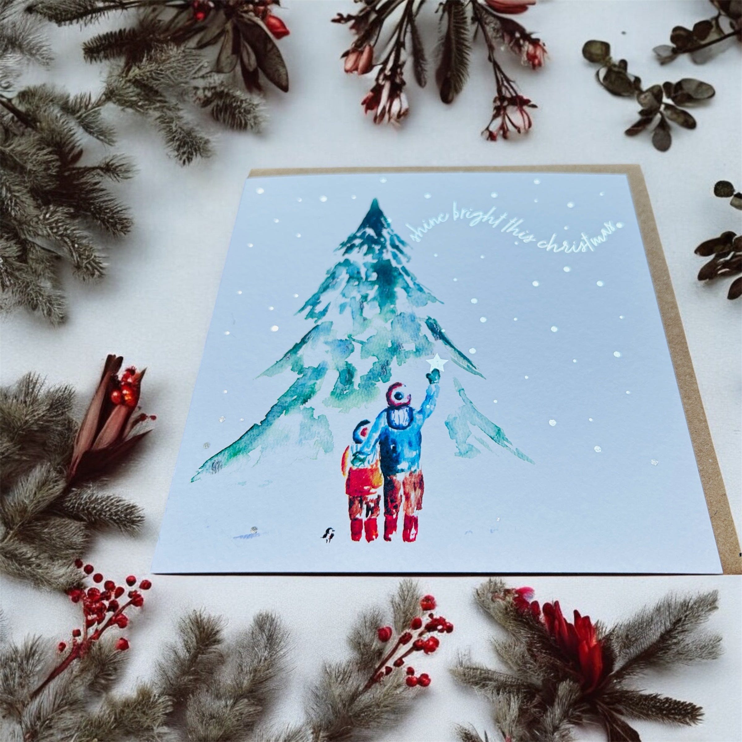 Christmas Card ‘Christmas Stars' by Sarah Epsom