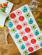 SALE - Sea Urchin Pattern, 100% Organic Cotton Tea Towel by artist Sarah Epsom
