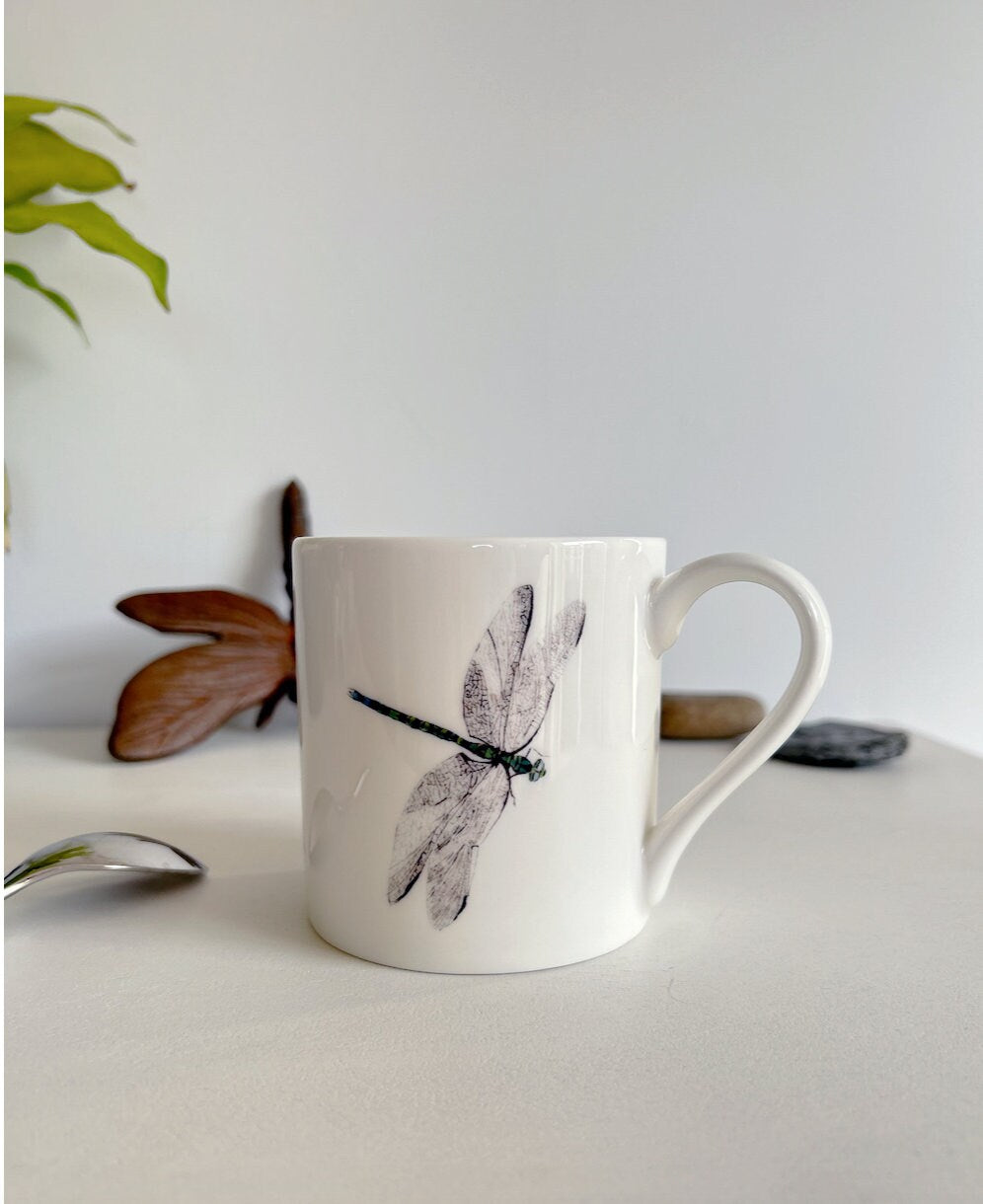 Dragonfly mug, Dancing Dragonflies, Fine Bone China Mug by Sarah Epsom