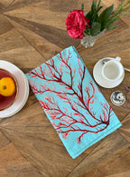 Seaweed tea towel, Seaweed and Pals, 100% Organic Cotton tea towel, Designed and printed in UK - by Sarah Epsom