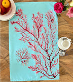 Seaweed tea towel, Seaweed and Pals, 100% Organic Cotton tea towel, Designed and printed in UK - by Sarah Epsom