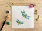 Dragonflies'Dancing Dragonflies' Greeting Card - by Sarah Epsom