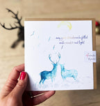 Christmas card, Deer Christmas Card - by Sarah Epsom