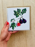 Fig 'Delightful Figs' Greeting Card - by Sarah Epsom