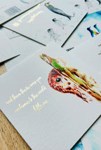 Owl baby 'And then there was you - welcome to the world little one' Greeting Card - by artist Sarah Epsom