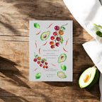 Guacamole Hardback Journal, Watercolour Art, A5 Notebook, Lined Paper, by Sarah Epsom