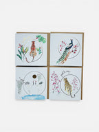 Cranes Anniversary Greeting Card - by artist Sarah Epsom