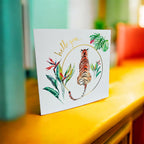 Tiger 'Hello You' Greeting Card - by artist Sarah Epsom