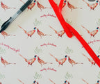 Pheasant Wrapping Paper | Luxury UK Made Gift Wrap by Sarah Epsom