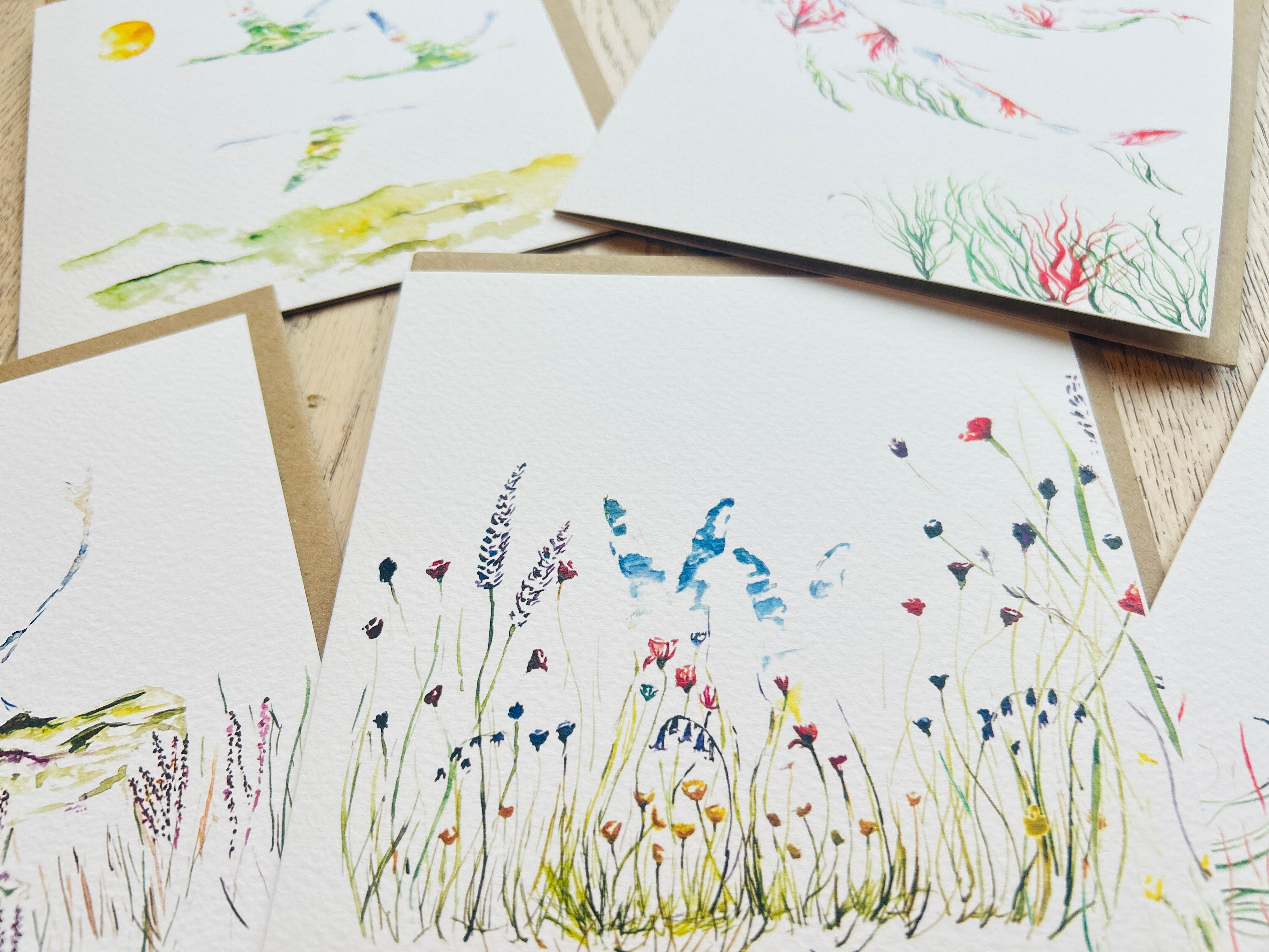 Wildlife Greeting Cards, 'Flora & Fauna' by Sarah Epsom