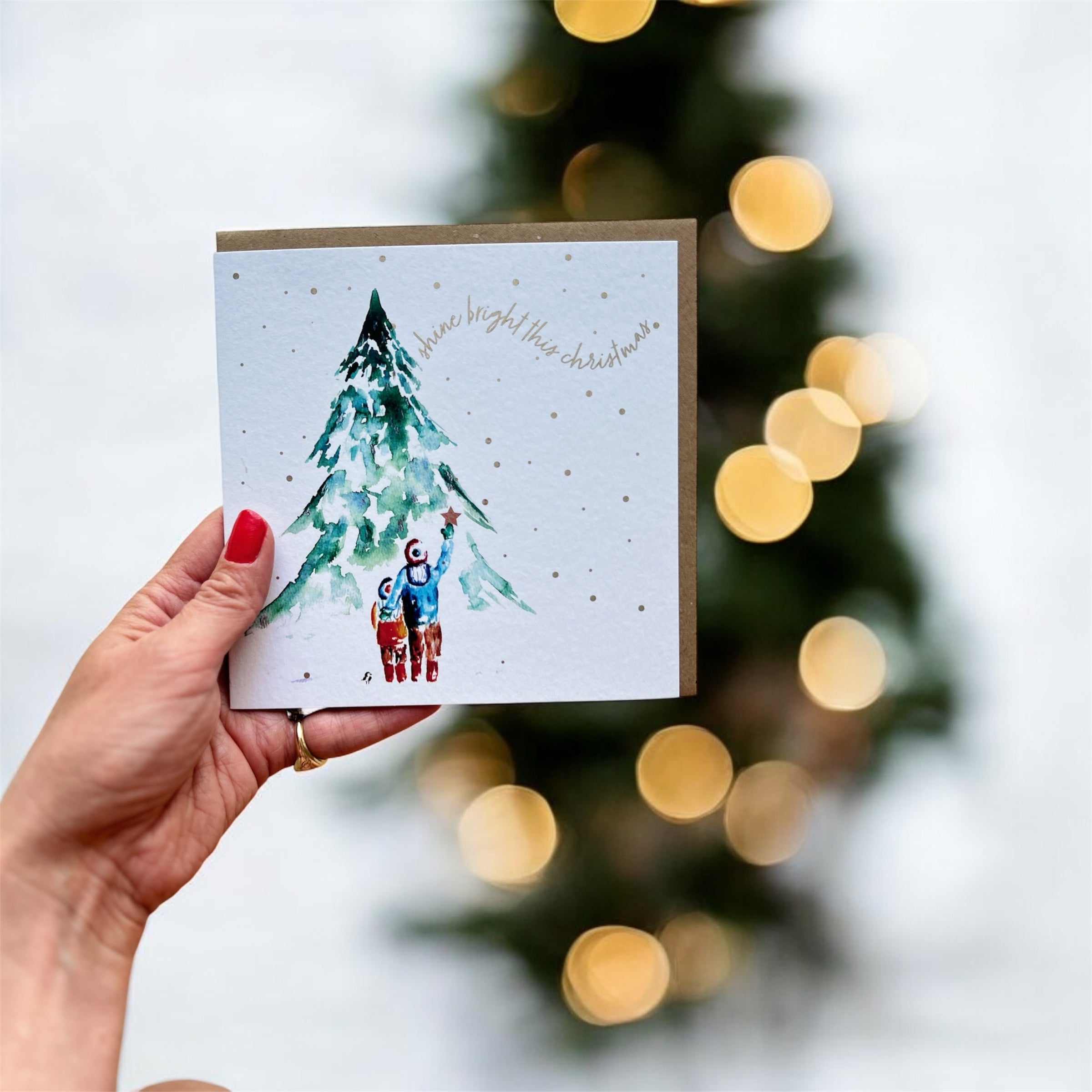 Christmas Card ‘Christmas Stars' by Sarah Epsom