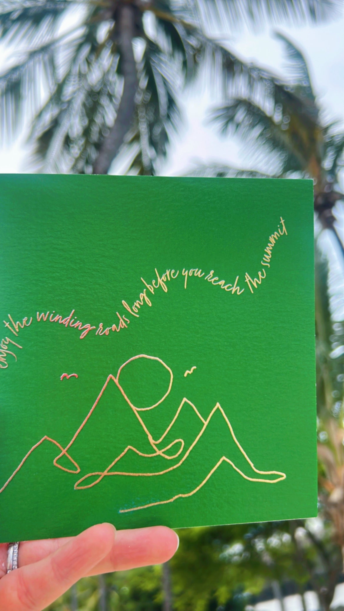 Freedom 'Enjoy the winding road' Greeting Card - by Sarah Epsom - Available for pre-order