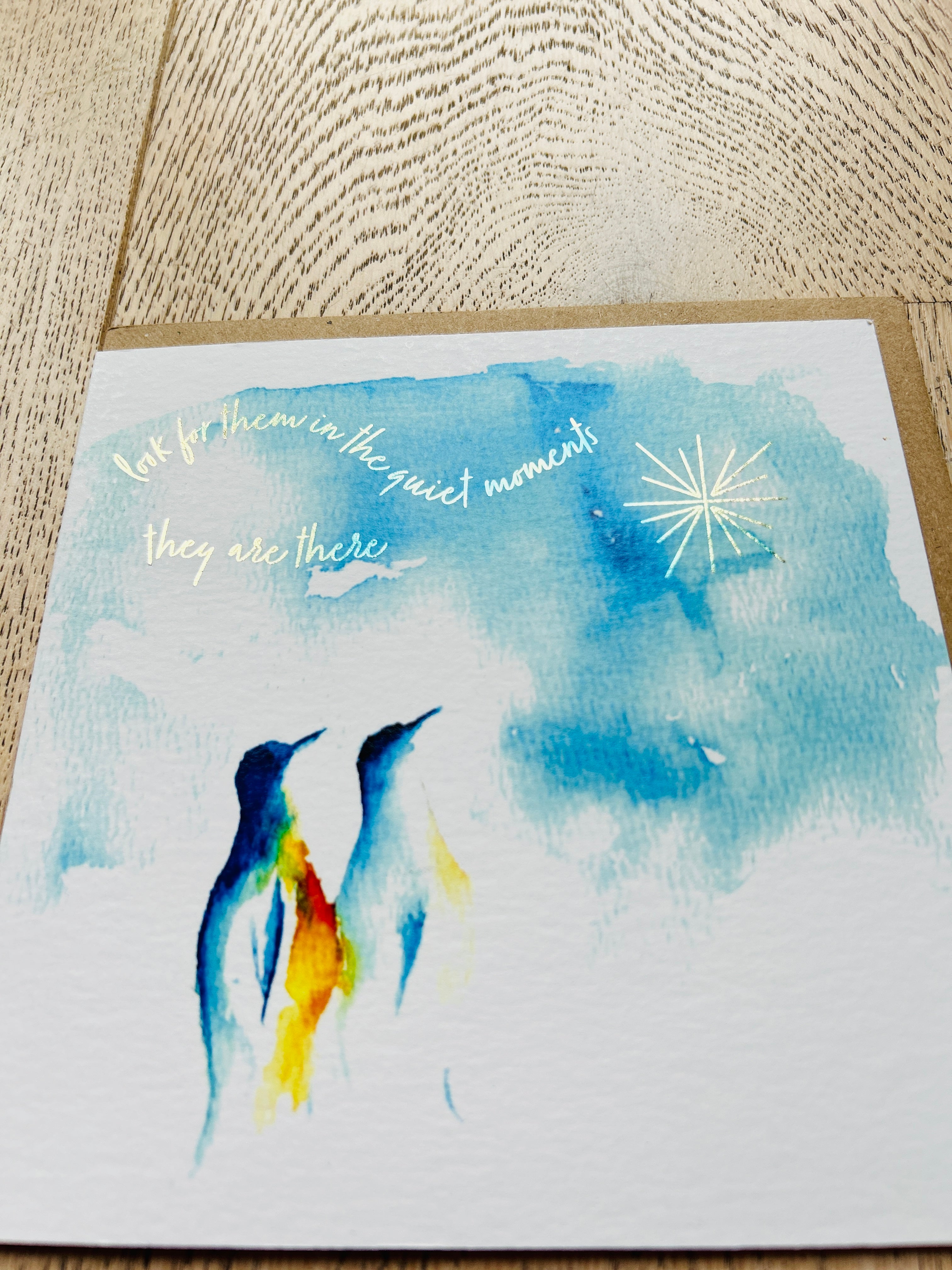 Northern Star 'Look for them in the quiet moments, they are there' Greeting Card - by Sarah Epsom - Available for pre-order