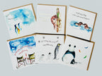 Owl baby 'And then there was you - welcome to the world little one' Greeting Card - by artist Sarah Epsom