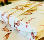Pheasant Wrapping Paper | Luxury UK Made Gift Wrap by Sarah Epsom