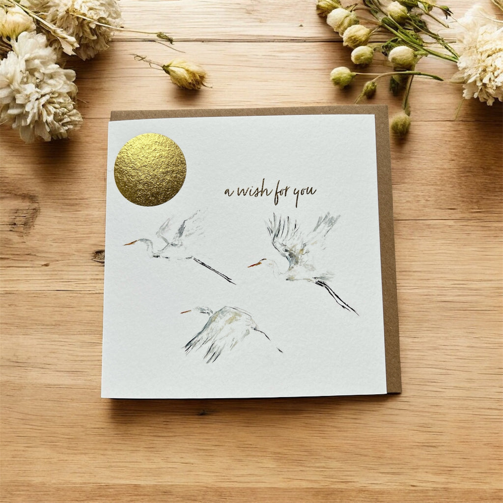 Birds flying 'A wish for you' To Dream, by Sarah Epsom