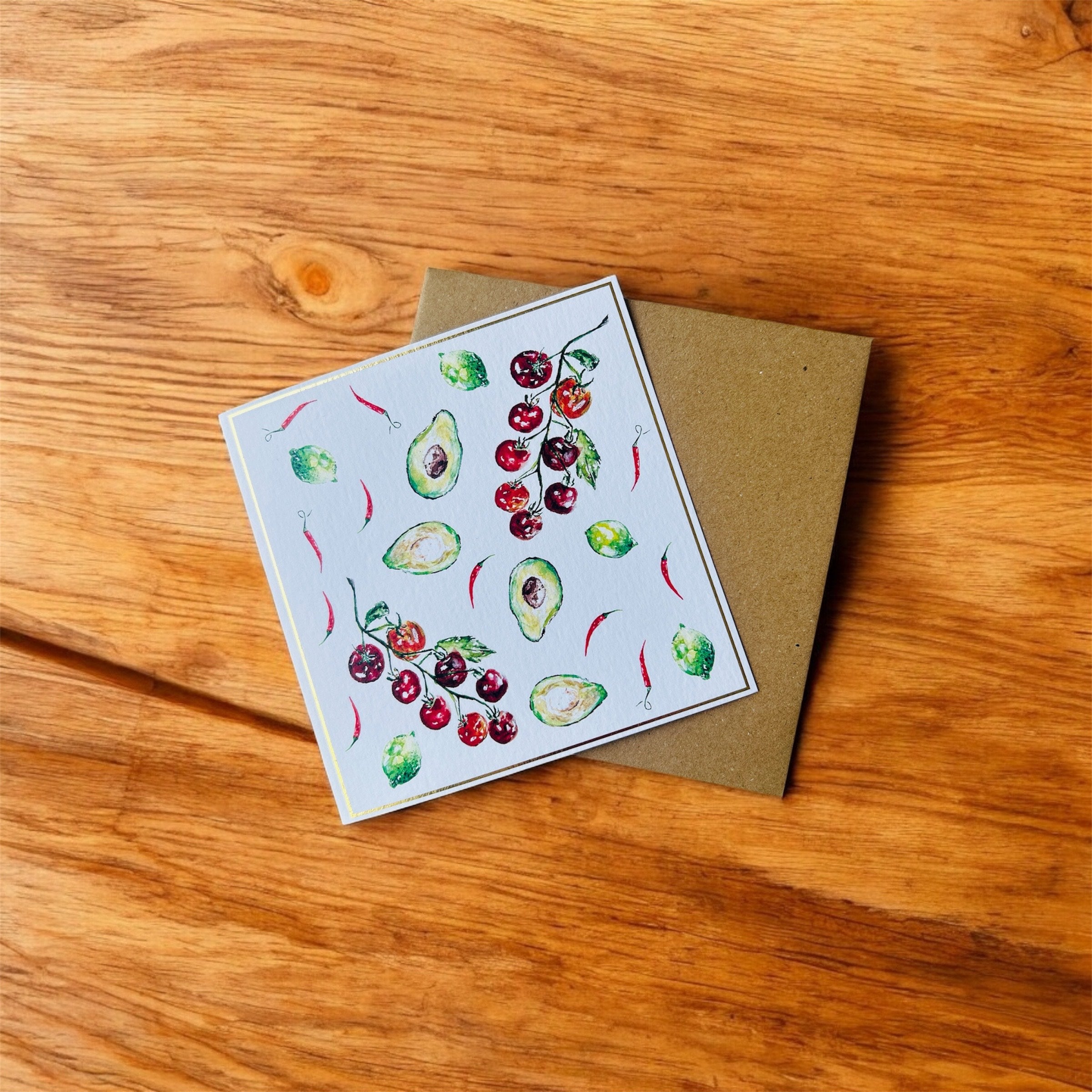 Fiesta 'Guacamole' Greeting Card - by Sarah Epsom