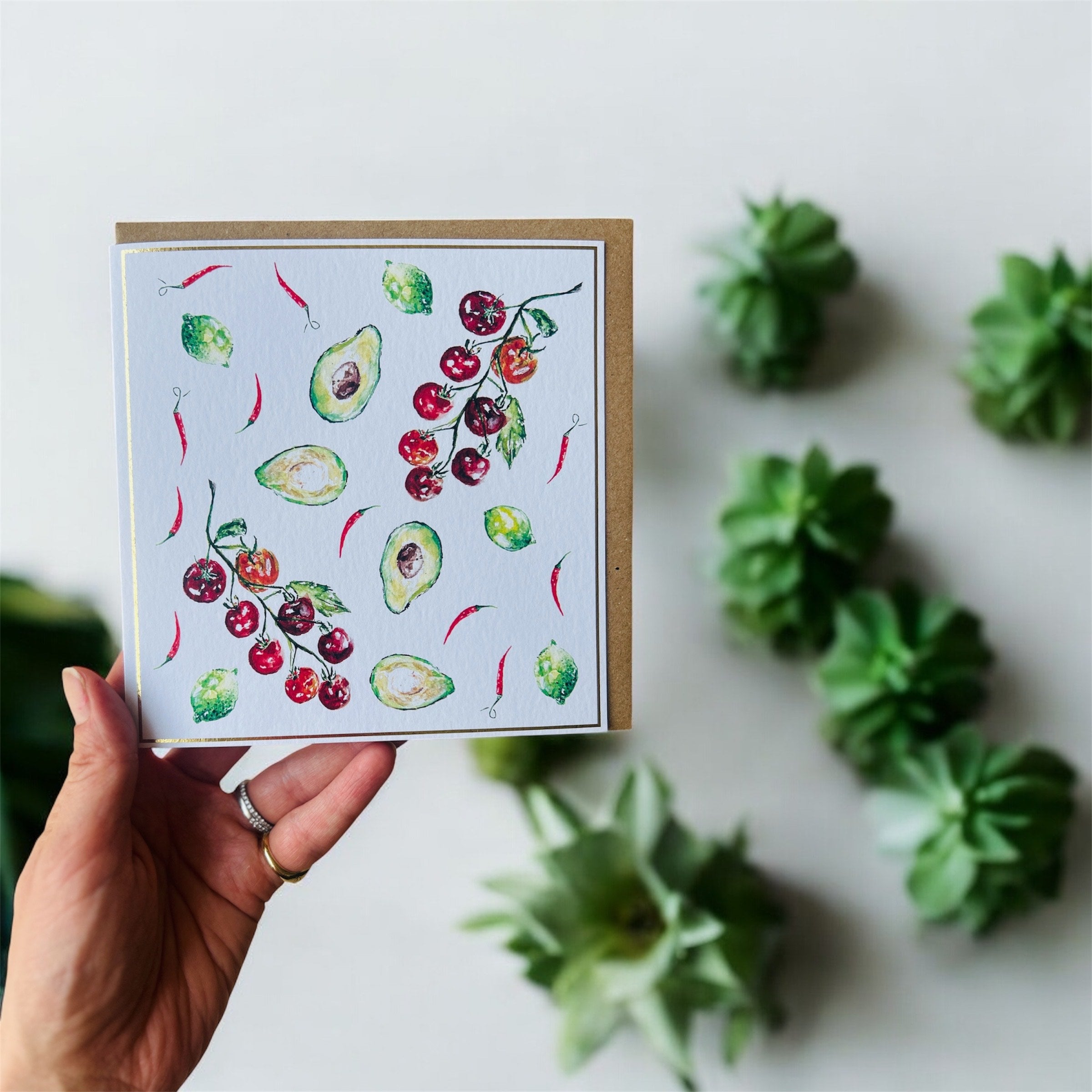 Fiesta 'Guacamole' Greeting Card - by Sarah Epsom