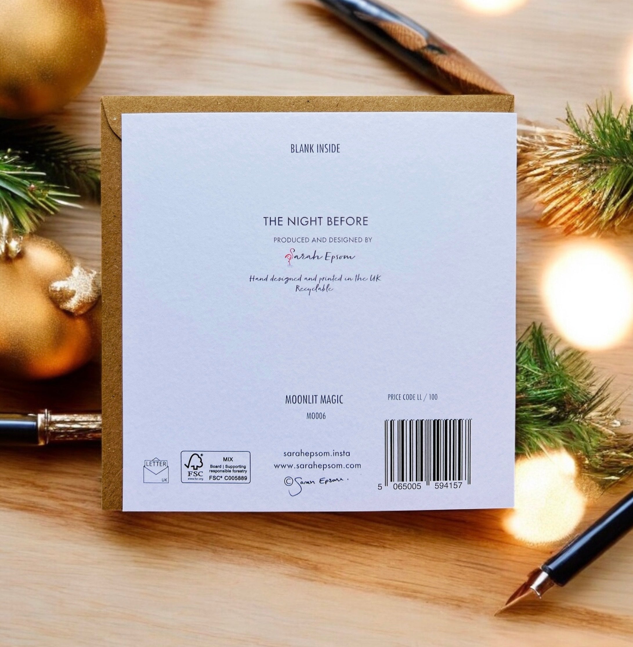 Christmas Card ‘The Night Before' by Sarah Epsom