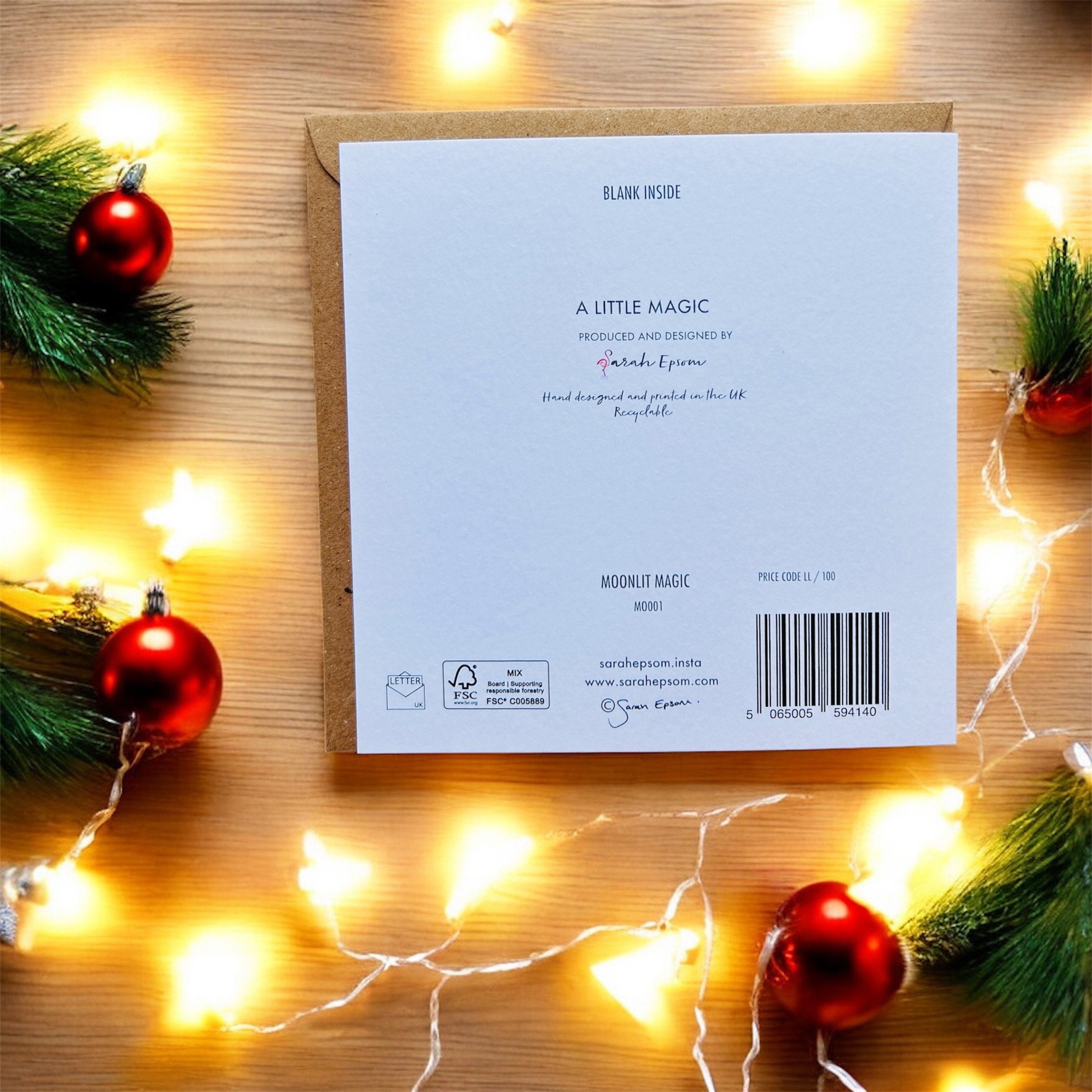Christmas Card ‘A Little Magic' by Sarah Epsom