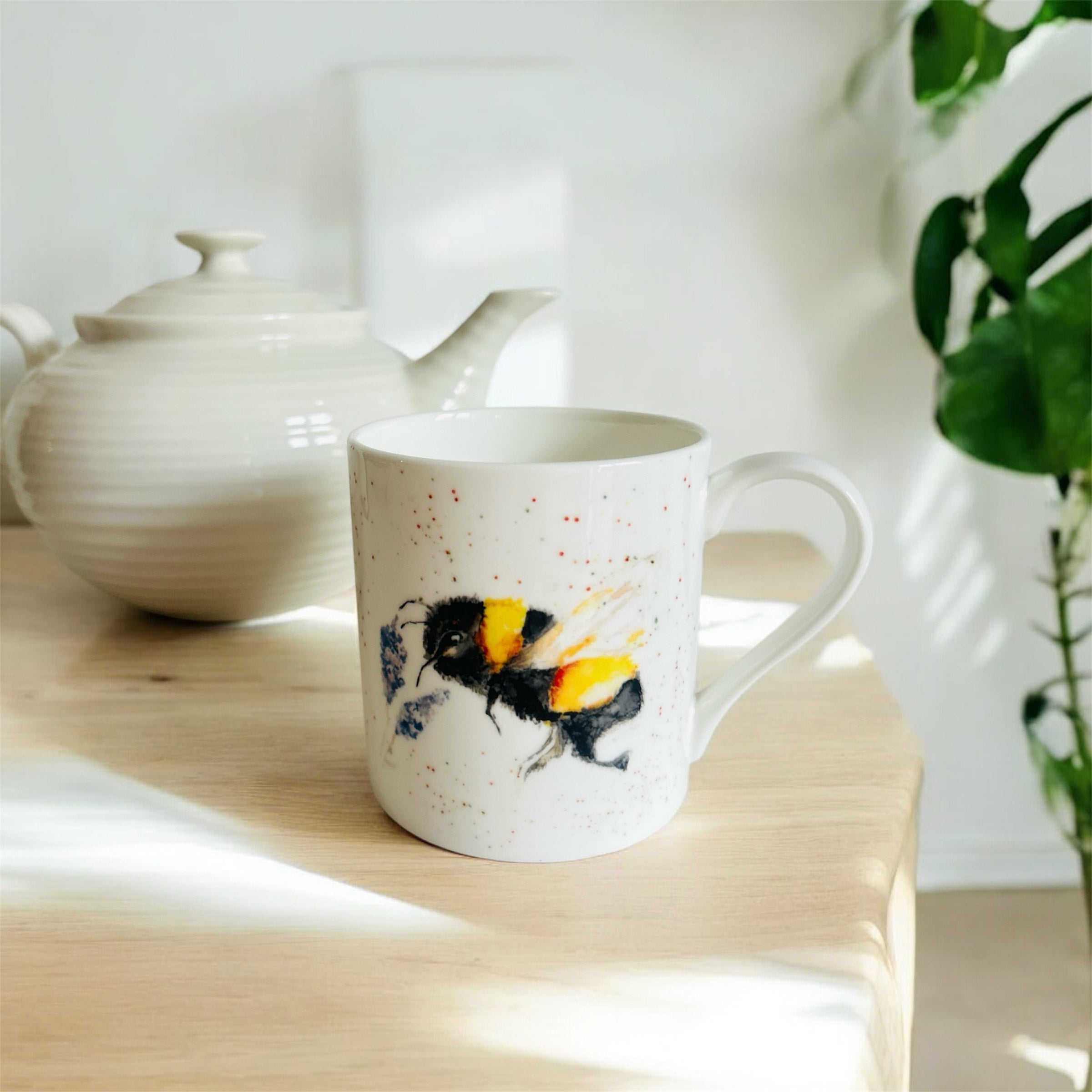 Bumblebee Mug, First Flight, Fine Bone China Mug by Sarah Epsom