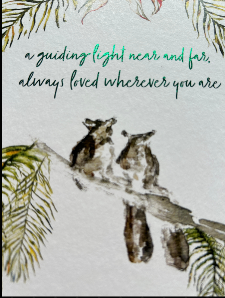Bushbaby 'A guiding light near and far always loved' Fathers Day - by Sarah Epsom