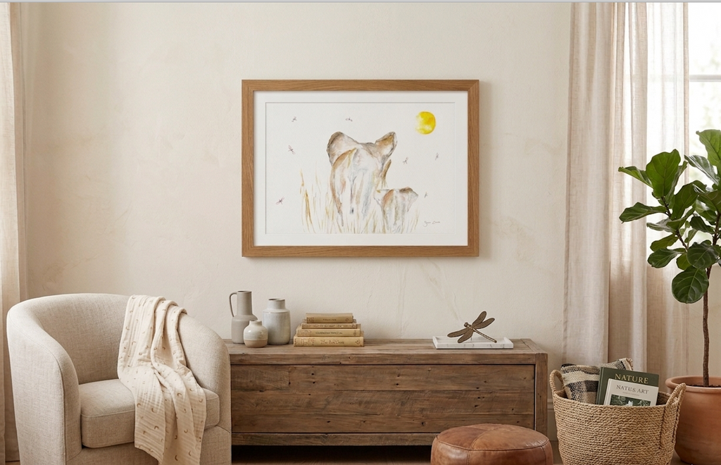 Elephant Print |  Nursery Print | A3 Giclée on Hahnemühle German Etching Paper by Sarah Epsom - by artist Sarah Epsom (Copy)