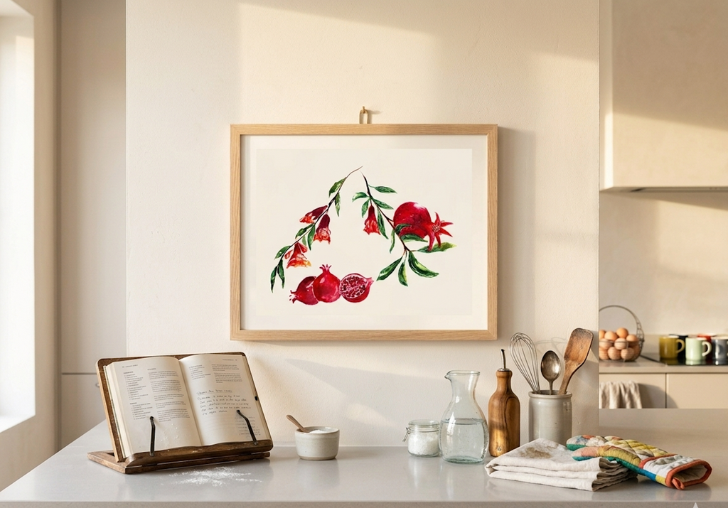 Pomegranate Print | A3 Giclée on Hahnemühle German Etching Paper by Sarah Epsom