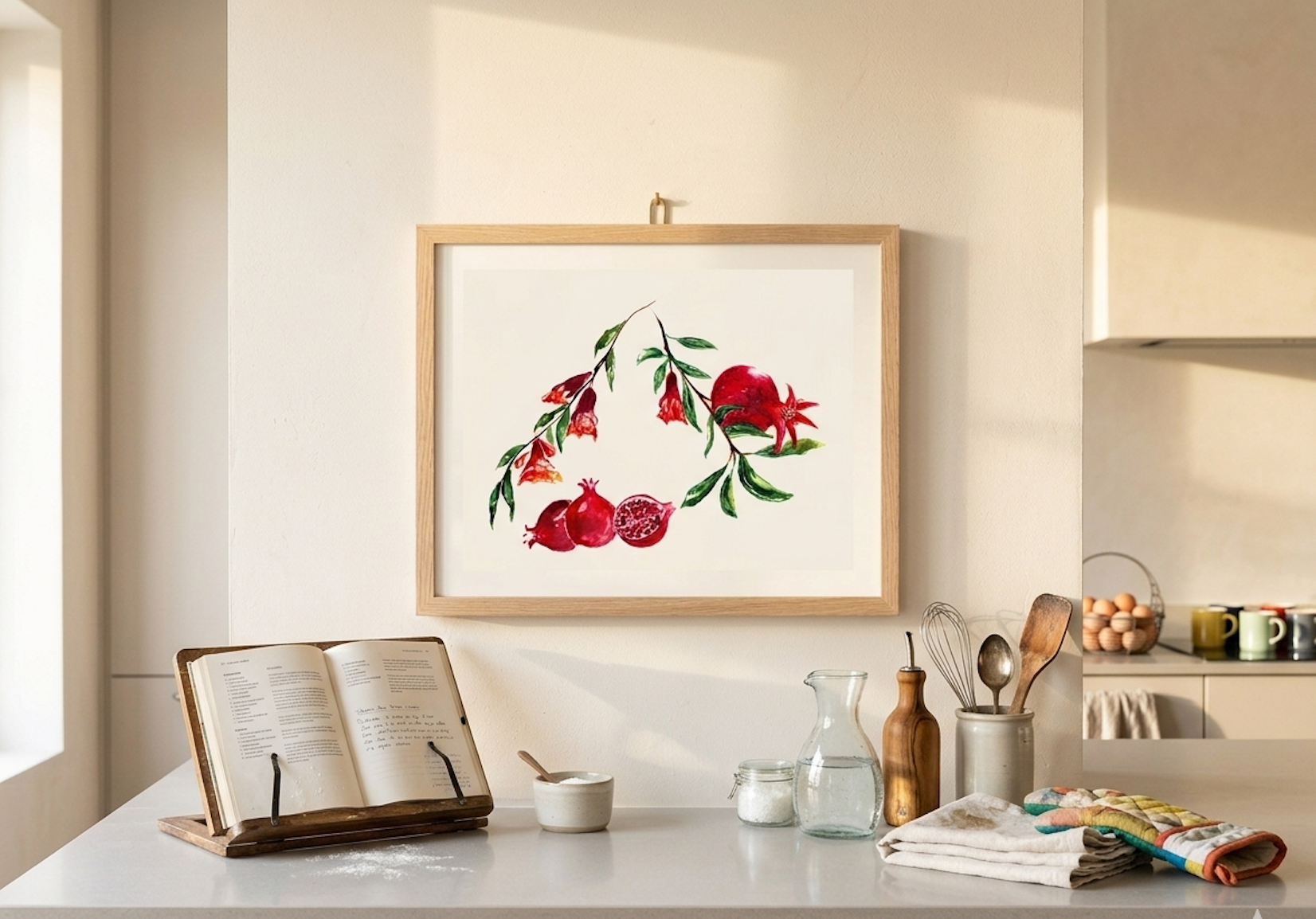 Pomegranate Print | A3 Giclée on Hahnemühle German Etching Paper by Sarah Epsom