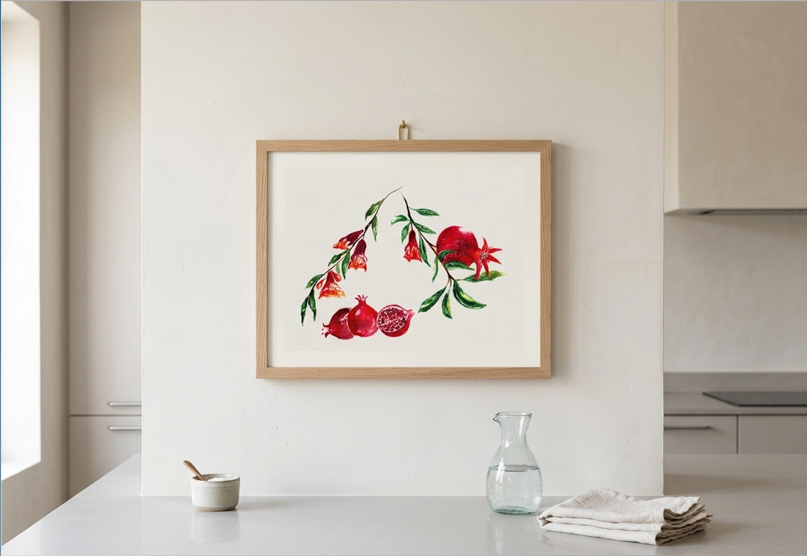 Pomegranate Print | A3 Giclée on Hahnemühle German Etching Paper by Sarah Epsom