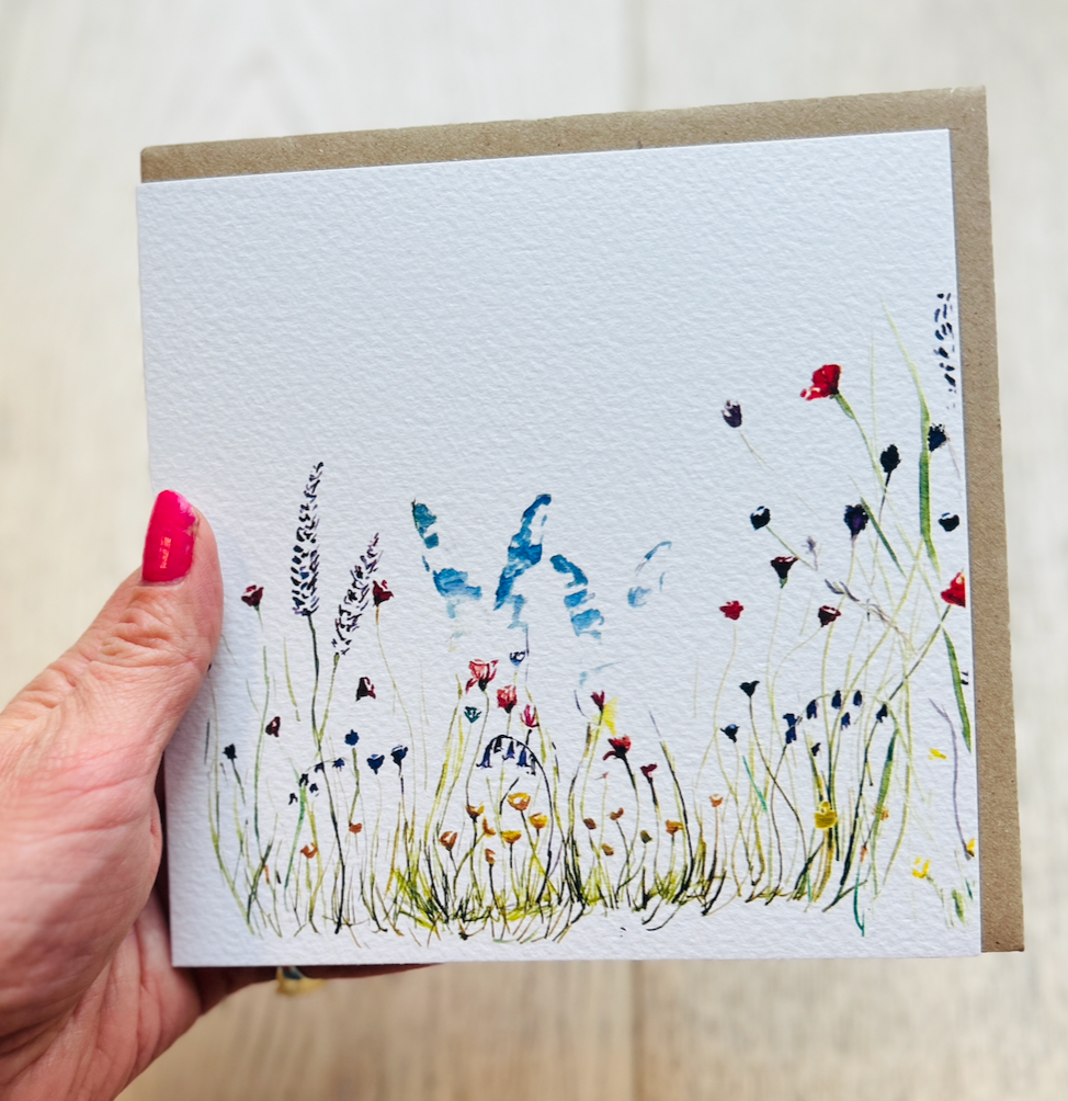 Bunnies 'Our World' Greeting Card - by Sarah Epsom