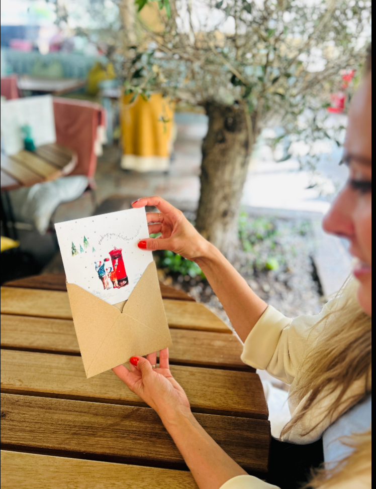 Christmas Card ' Special Delivery' by Sarah Epsom