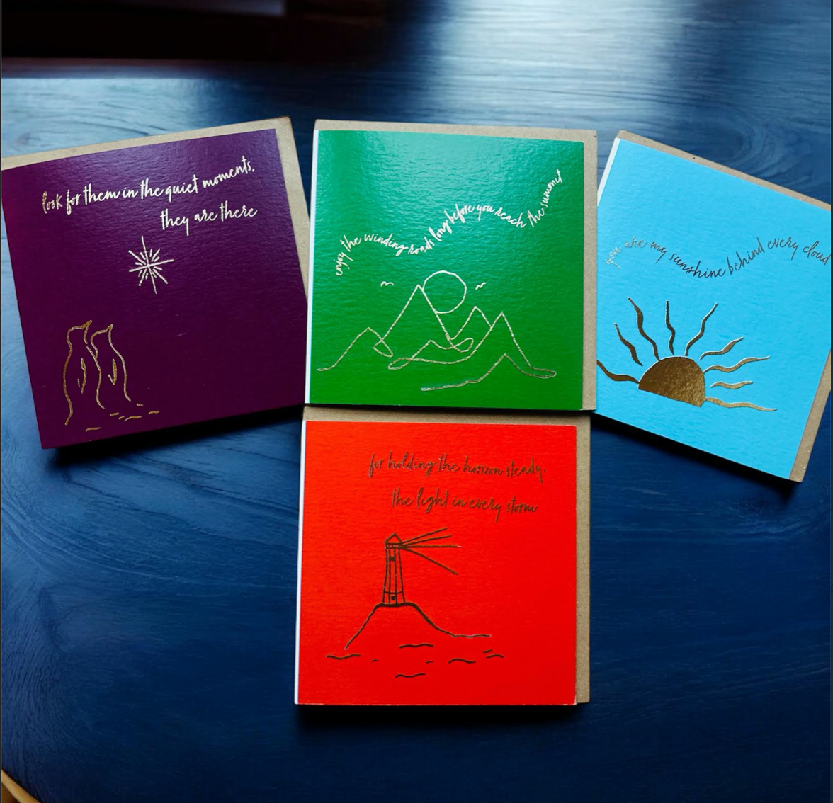 Inked Words Greeting Card Collection - by Sarah Epsom - Available for pre-order