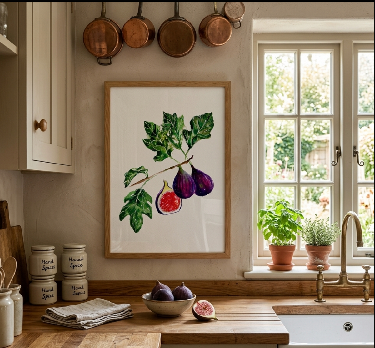 Figs Art Print | A3 Giclée by Sarah Epsom