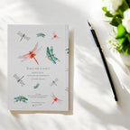 Dragonfly Hardback Journal, Watercolour Art, A5 Notebook, Plain Paper, by Sarah Epsom