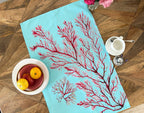 Seaweed tea towel, Seaweed and Pals, 100% Organic Cotton tea towel, Designed and printed in UK - by Sarah Epsom