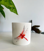 Dragonfly mug, Dancing Dragonflies, Fine Bone China Mug by Sarah Epsom